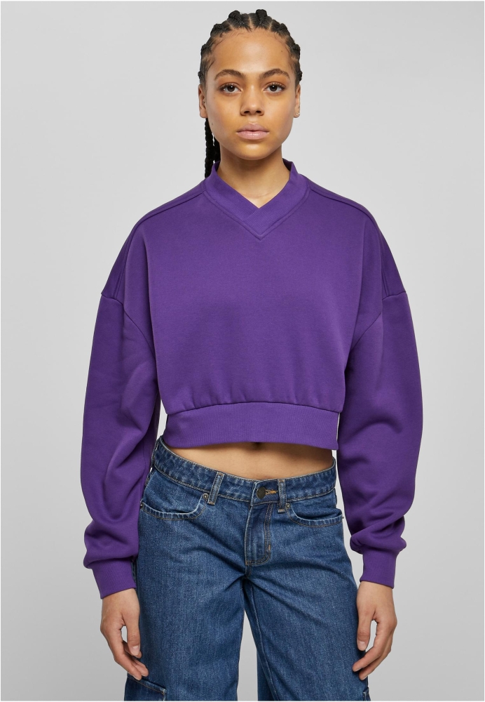 Cropped V-Neck dama Urban Classics