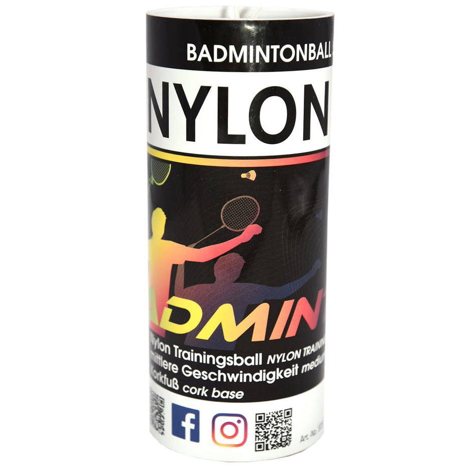 Lotki do badmintona Sunflex Nylon 3XW 3 szt żółte 53559