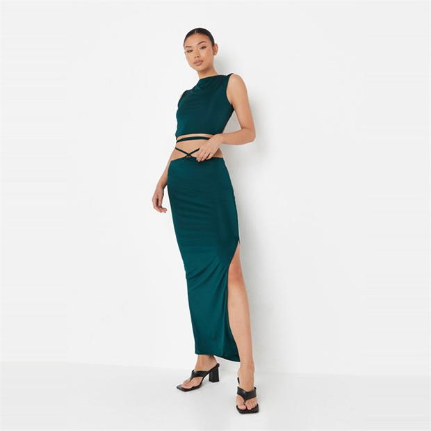 Fusta Missguided Wrap Waist Maxi