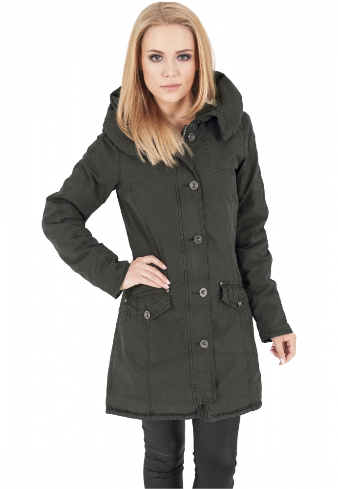 Garment Washed Long Parka dama Urban Classics