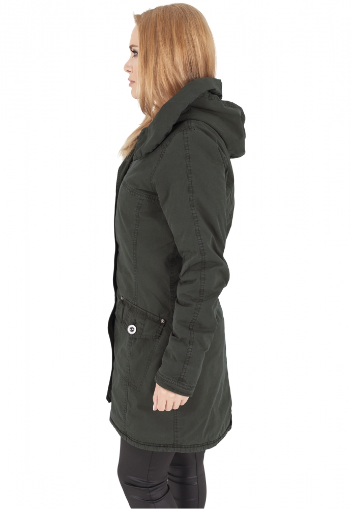 Garment Washed Long Parka dama Urban Classics