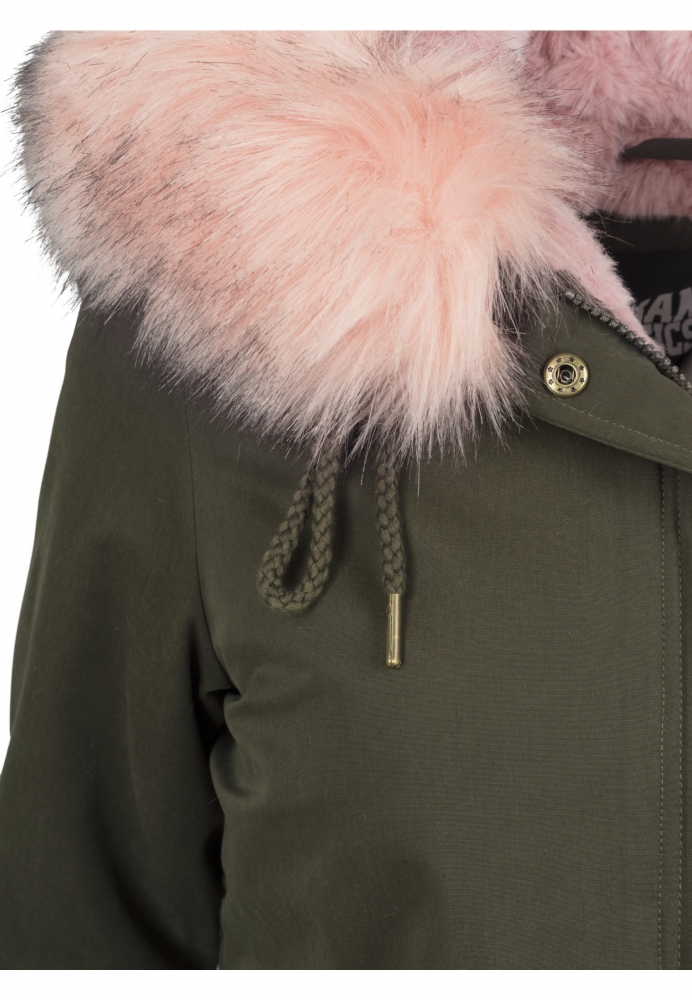 Peached Teddy Lined Parka dama Urban Classics