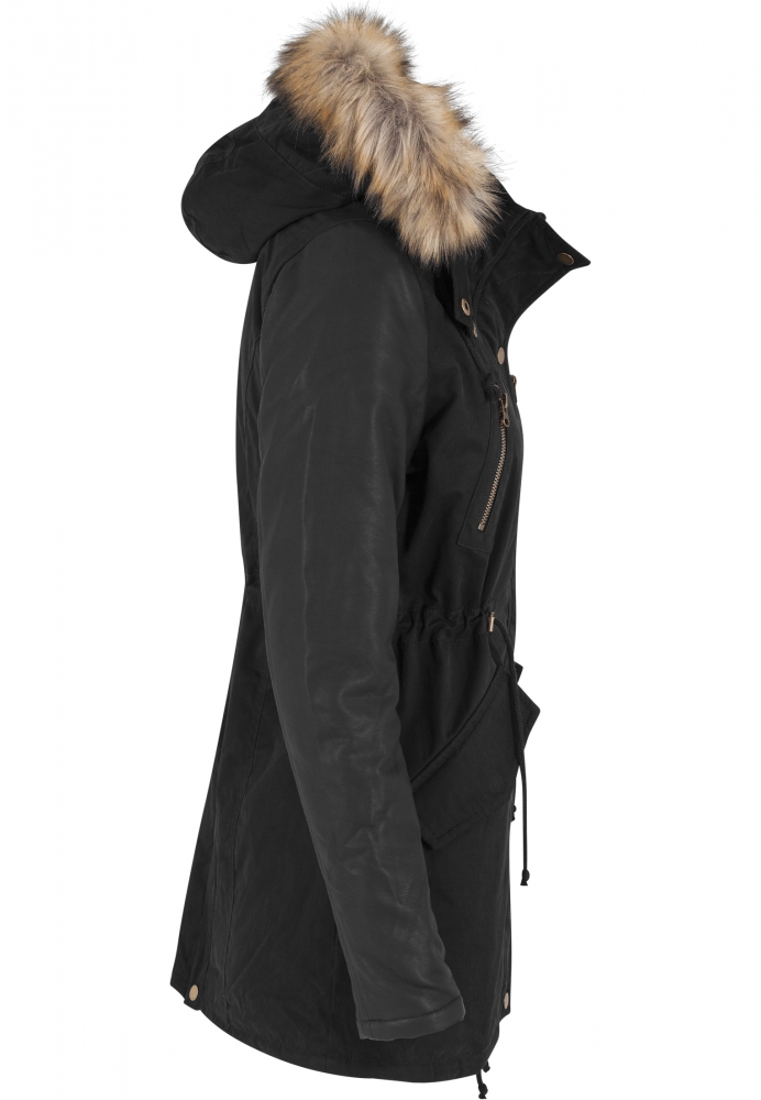 piele Imitation Sleeve Parka dama Urban Classics