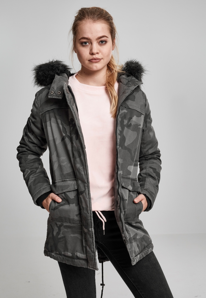 Overdyed Camo Parka dama Urban Classics