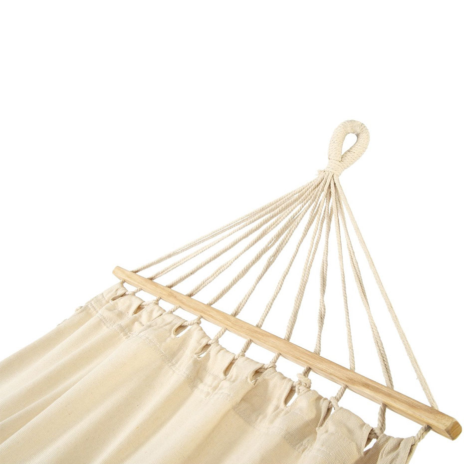 Hammock with frie? with brush for 1 person 200x100cm Maiami nature white 1031200 Royokamp