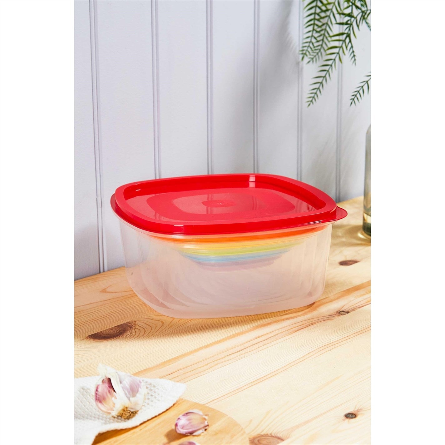 Homelife 7 Piece Rainbow Nesting Food Containers
