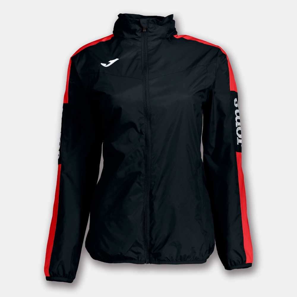 Geaca ploaie Champion Iv Black-red dama Joma