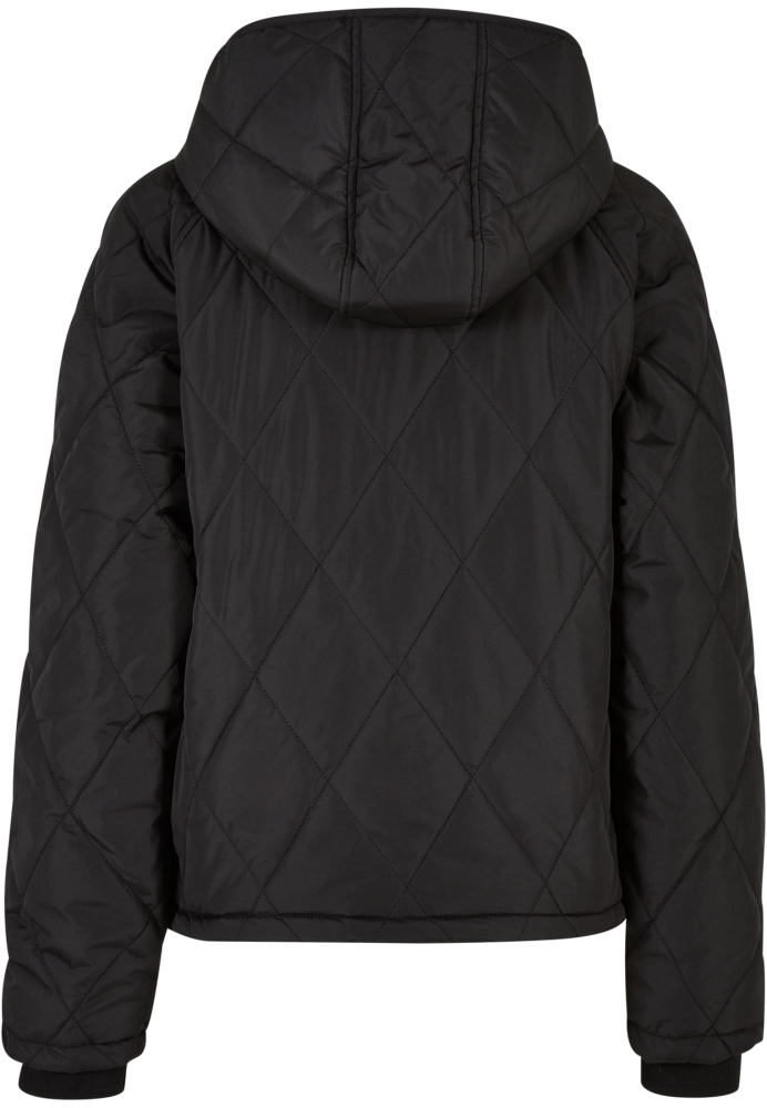 Jacheta Oversized Diamond Quilted Hooded dama Urban Classics