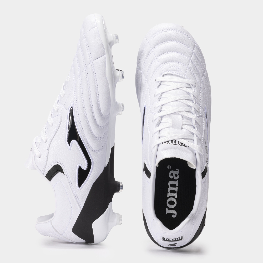 Aguila Cup 2402 White Black Firm Ground Joma