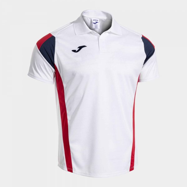 Montreal Maneca Scurta Polo White Red Joma