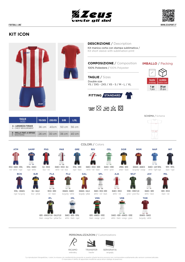 Kt fotbal complet Icon Zeus negru portocaliu fosforescent
