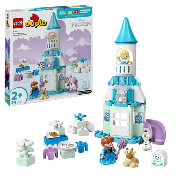 LEGO LEGOr DUPLOr Disney Anna and Elsa’s Frozen Castle Party Buildable Toy 10455 bebelus