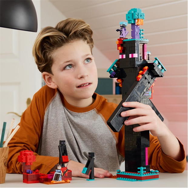 LEGO LEGOr Minecraftr The Enderman Tower Toy for Gamer Gift 21279 copil