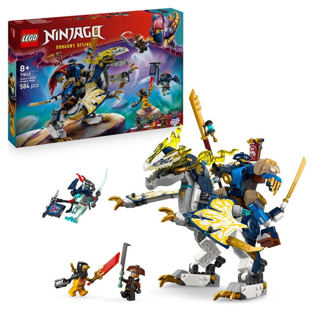 LEGO LEGOr NINJAGOr Rogue’s Mech Dragon Rider Ninja Toy 71843