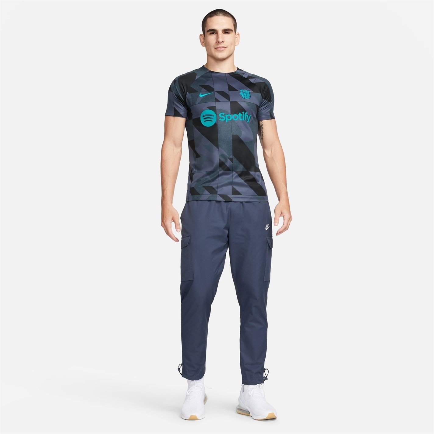 Nike Barcelona Academy Pro Third Nike Dri-FIT Soccer Pre-Match Top barbat