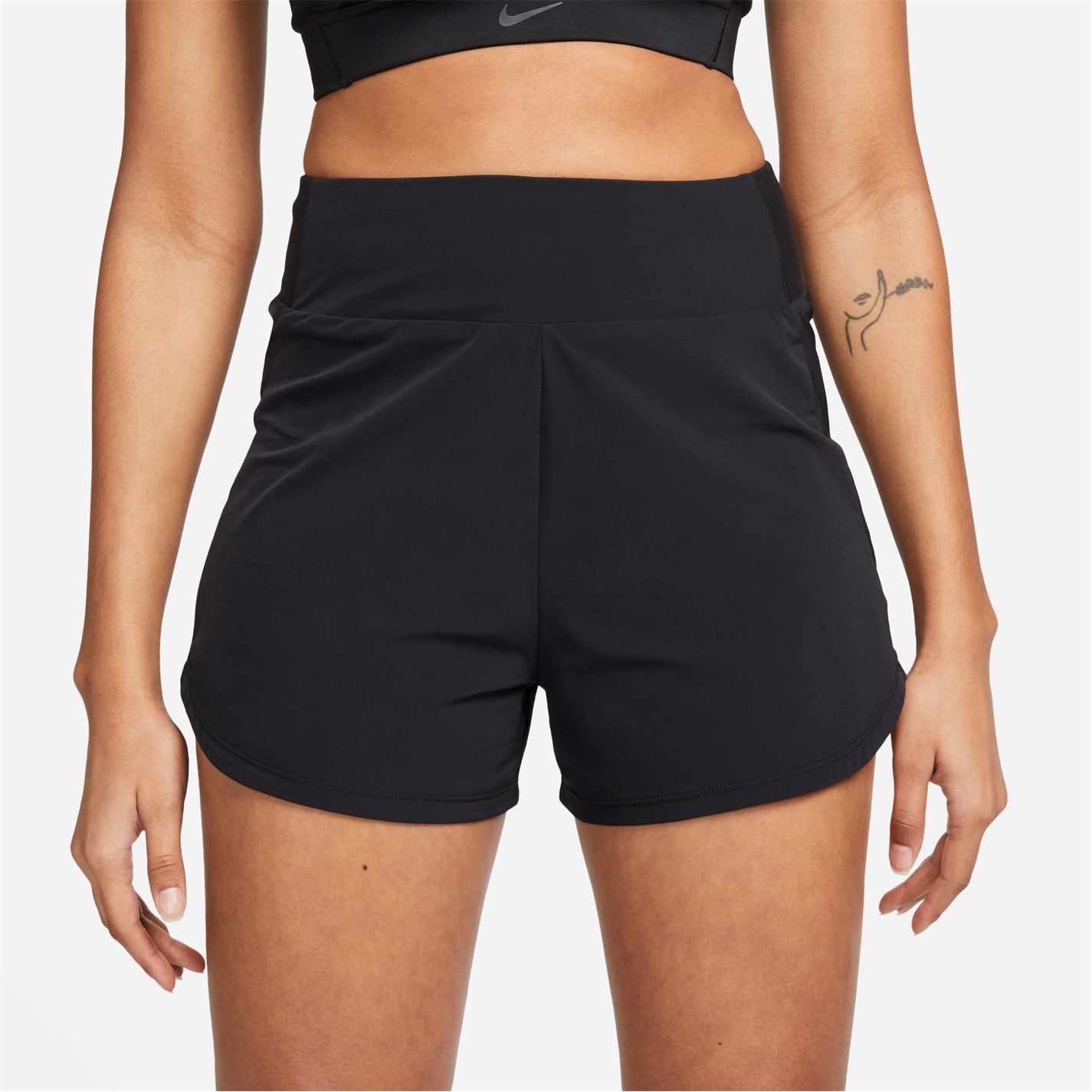 Pantalon scurt Combat Nike Bliss Dri-FIT Fitness High-Waisted 3 Brief-Lined dama