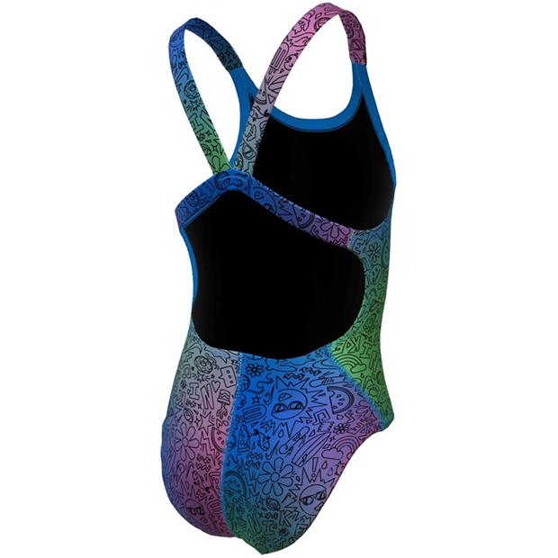 Costum inot Nike Multi Print HydraStrong copil