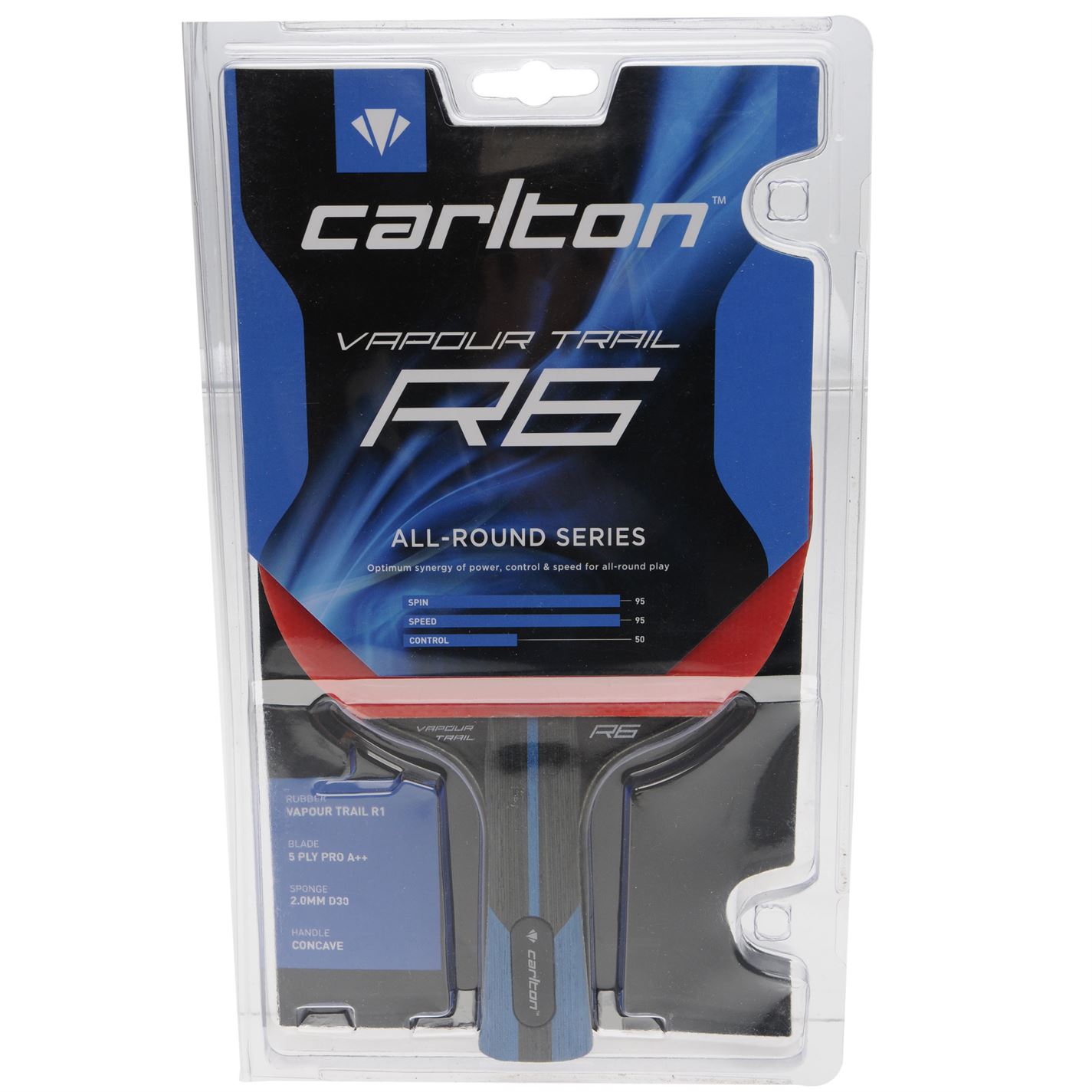 Paleta Ping Pong Carlton Vapour Trail R6