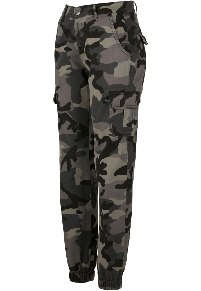 Pantalon High Waist Camo Cargo dama Urban Classics