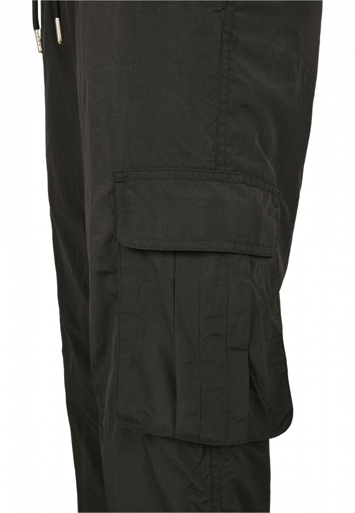 Pantalon High Waist Crinkle Nylon Cargo dama Urban Classics