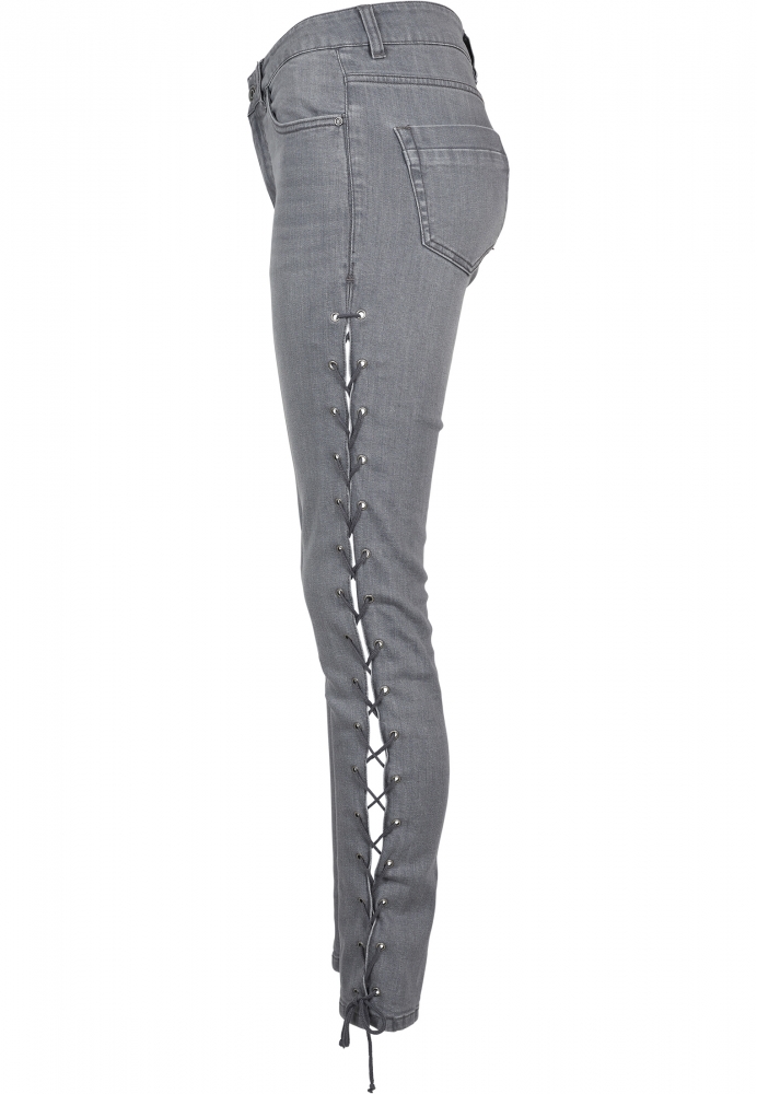 Pantalon Denim Lace Up Skinny dama Urban Classics