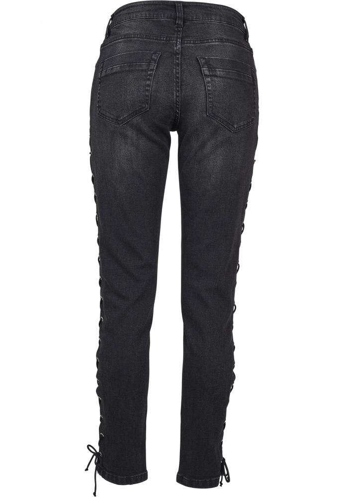 Pantalon Denim Lace Up Skinny dama Urban Classics