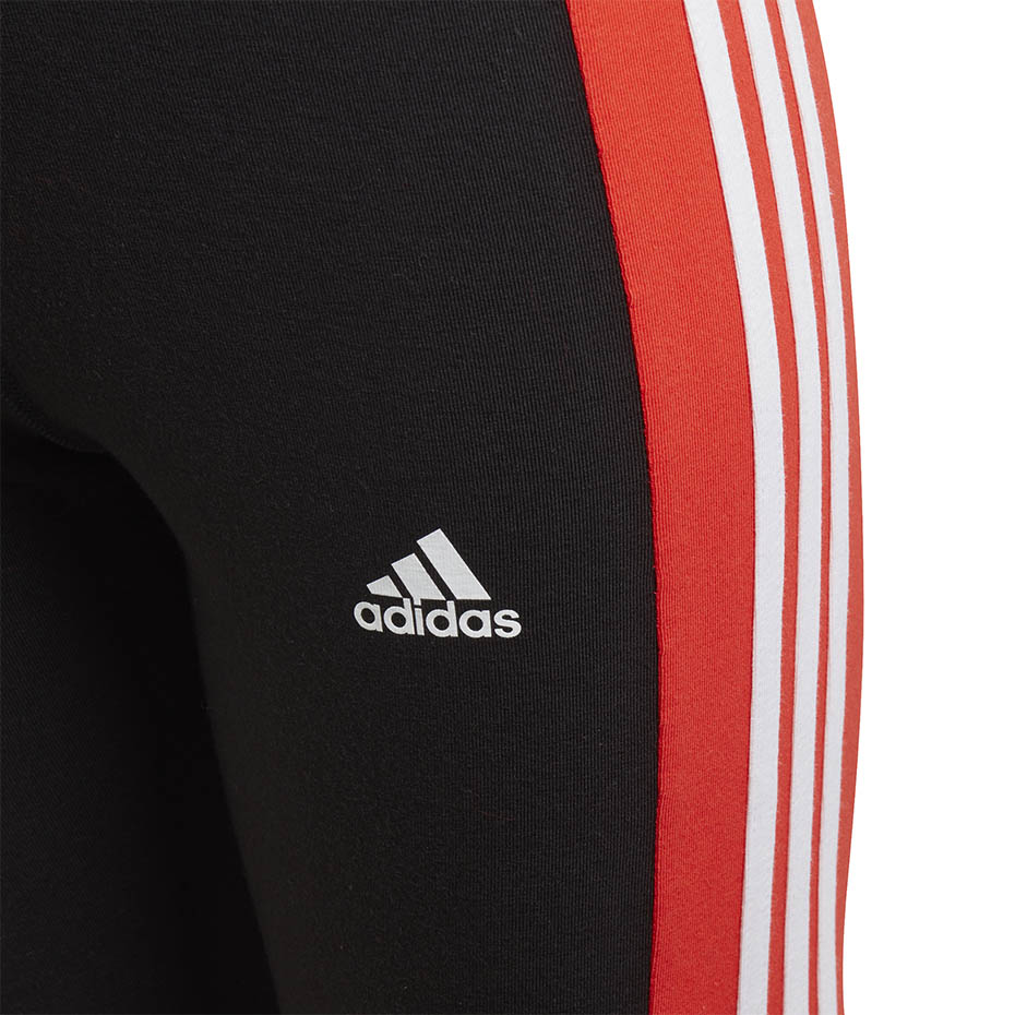 Pantalon for adidas Yg Lin 3s Tight black and red GD6214 copil