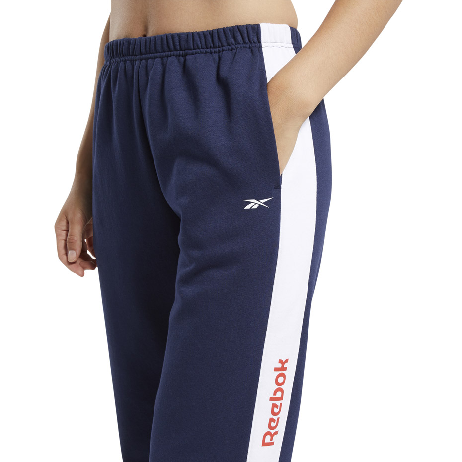 Pantalon Reebok 's Te Linear Logo navy blue FU2252 dama