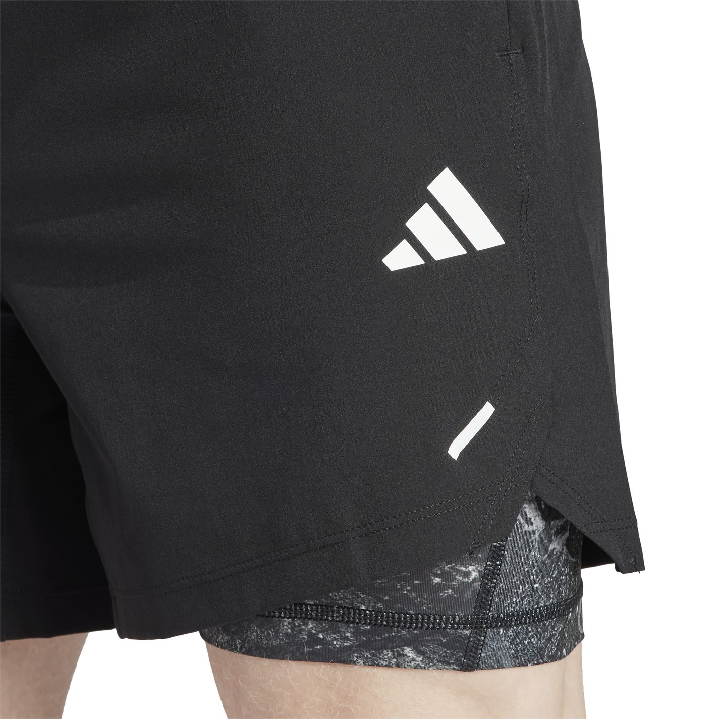Pantalon scurt Combat adidas Power Workout 2-in-1 barbat