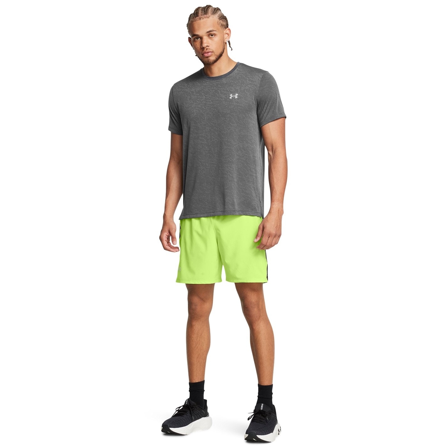 Pantalon scurt Combat Under Armour Launch Elite 7 barbat