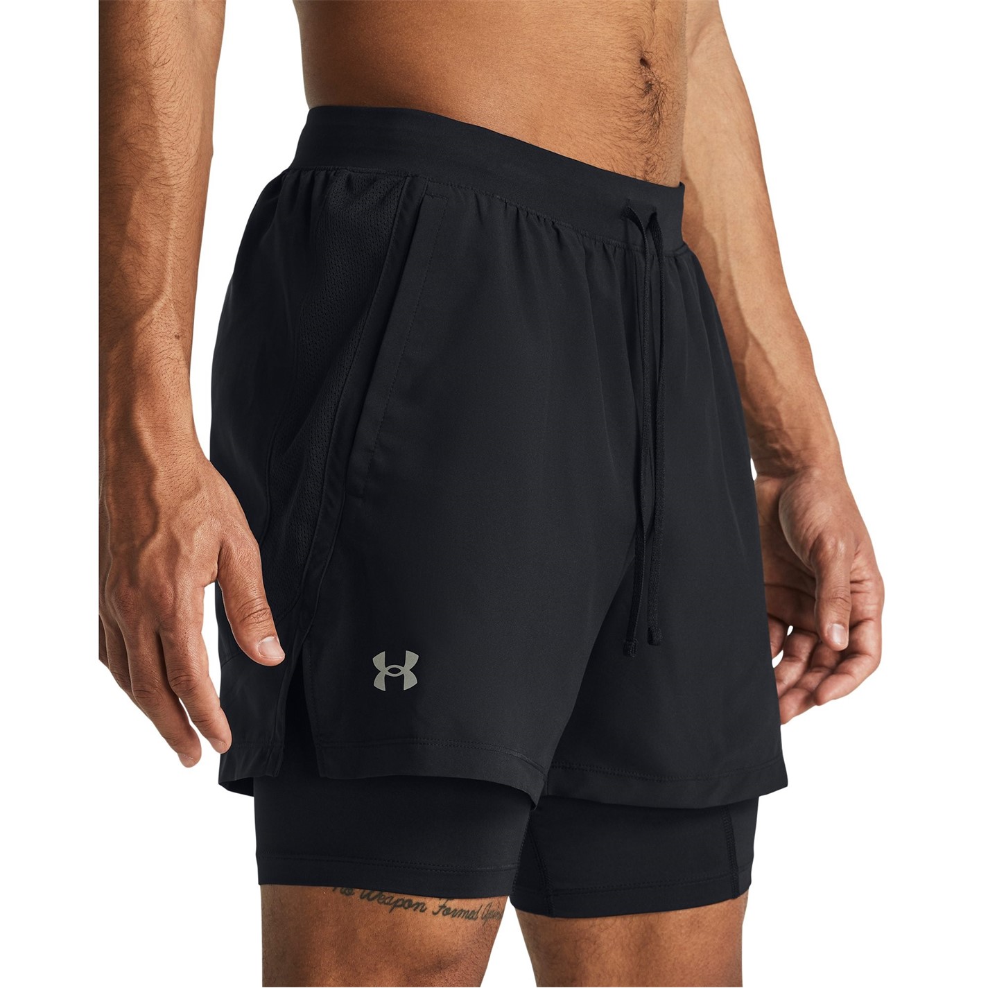 Pantalon scurt Combat Under Armour Armour UA Launch 2-in-1 7 barbat