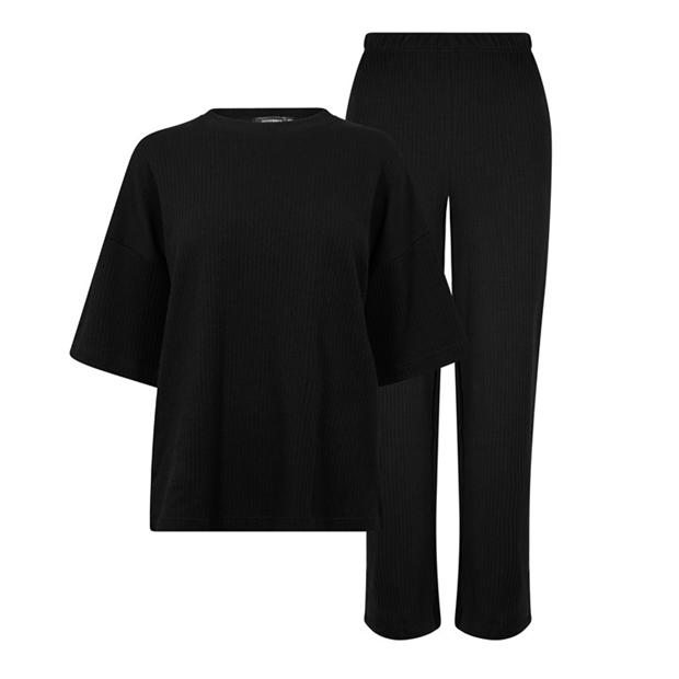 Camasa Pantalon Combat Missguided T And Wide Leg Co Ord Set