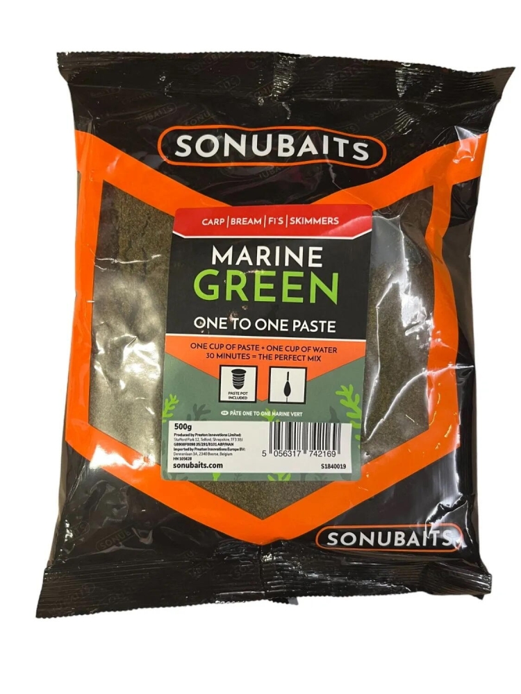 PASTA SOLUBILA SONUBAITS ONE TO PASTE MARINE verde 500G PRESTON INNOVATION