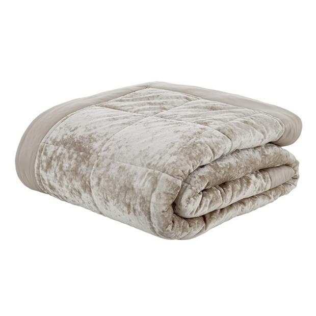 Catherine Lansfield Velvet Quilted Bedspread