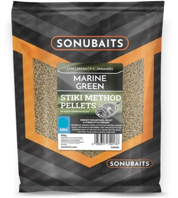 PELETE SONUBAITS MARINE verde STIKI METHOD PELLET 4MM 650G PRESTON INNOVATION
