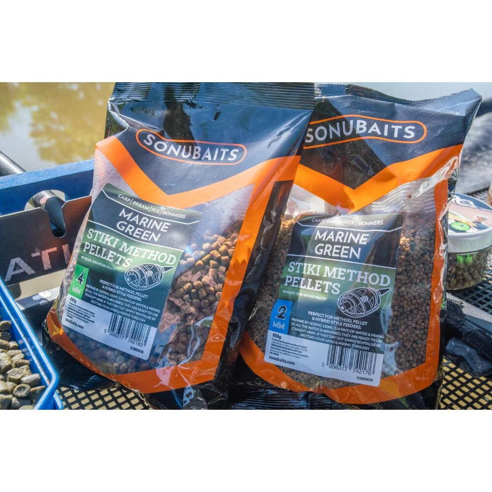 PELETE SONUBAITS MARINE verde STIKI METHOD PELLET 4MM 650G PRESTON INNOVATION