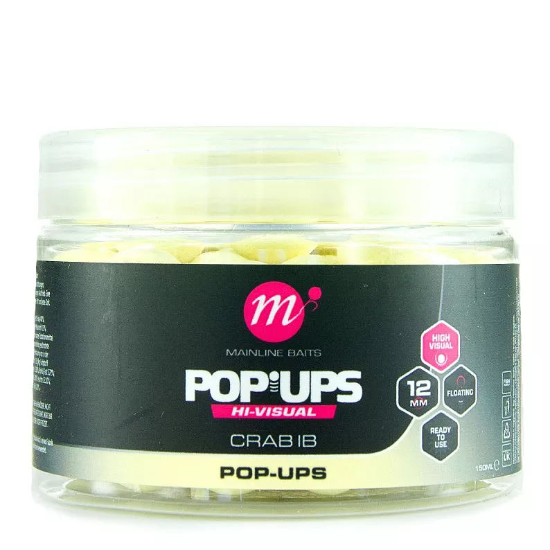POP-UP FLUO CRAB IB 12MM 250ML MAINLINE
