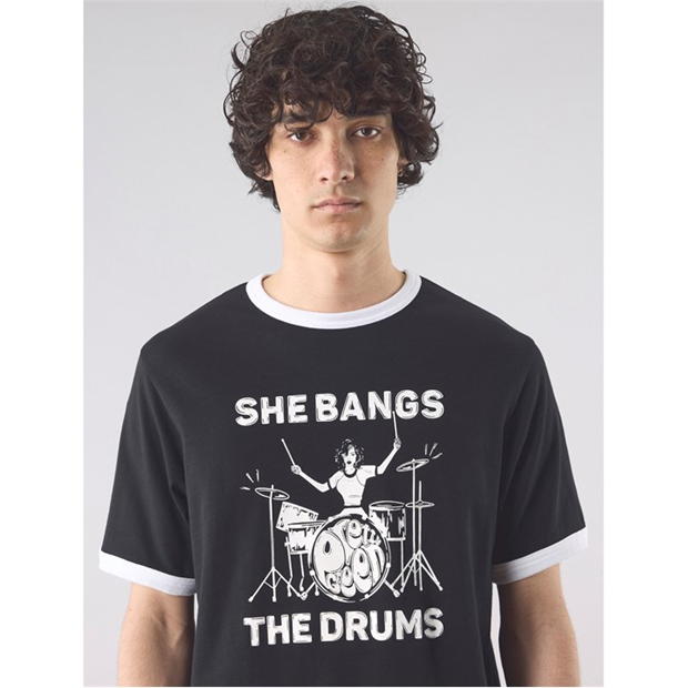 Pretty Green PG Bangs The Drums T Sn53