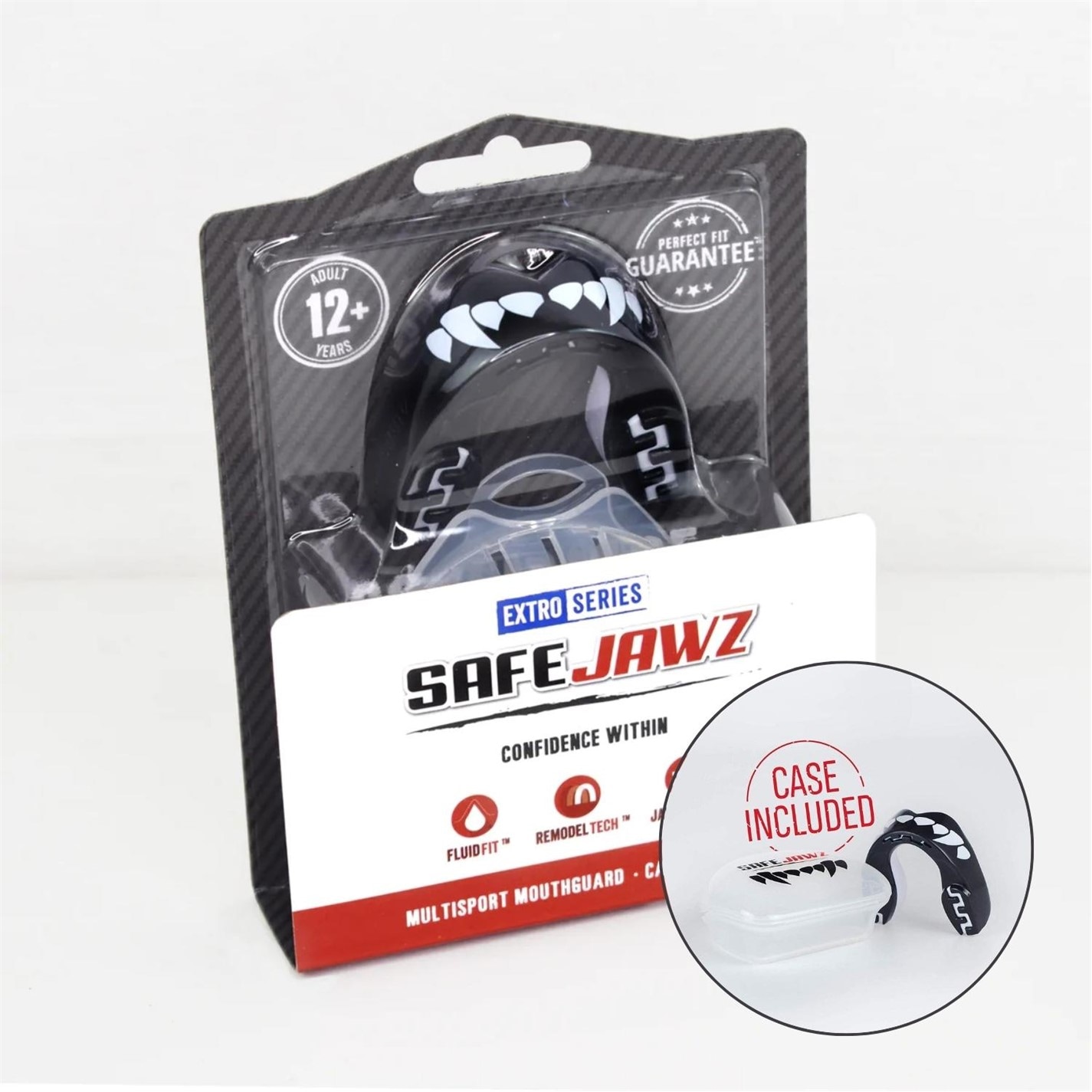 Proteza box Safejawz Extro Series Black Fangz Sports