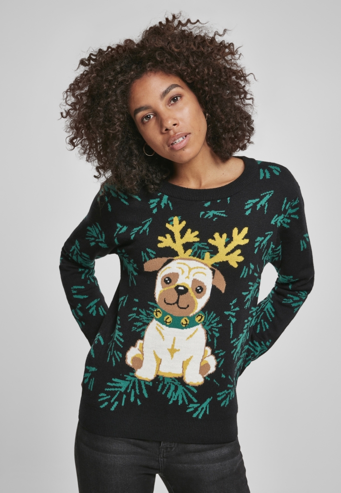 Bluza trening Pug Christmas dama Urban Classics