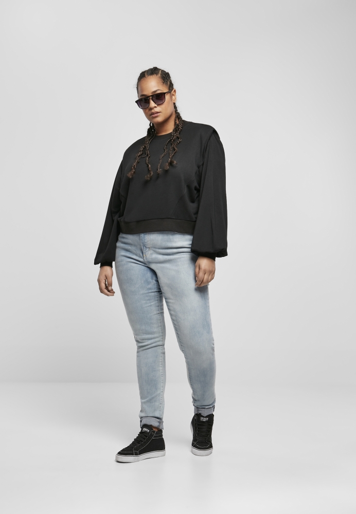 Padded Shoulder Modal Terry Crewneck dama Urban Classics