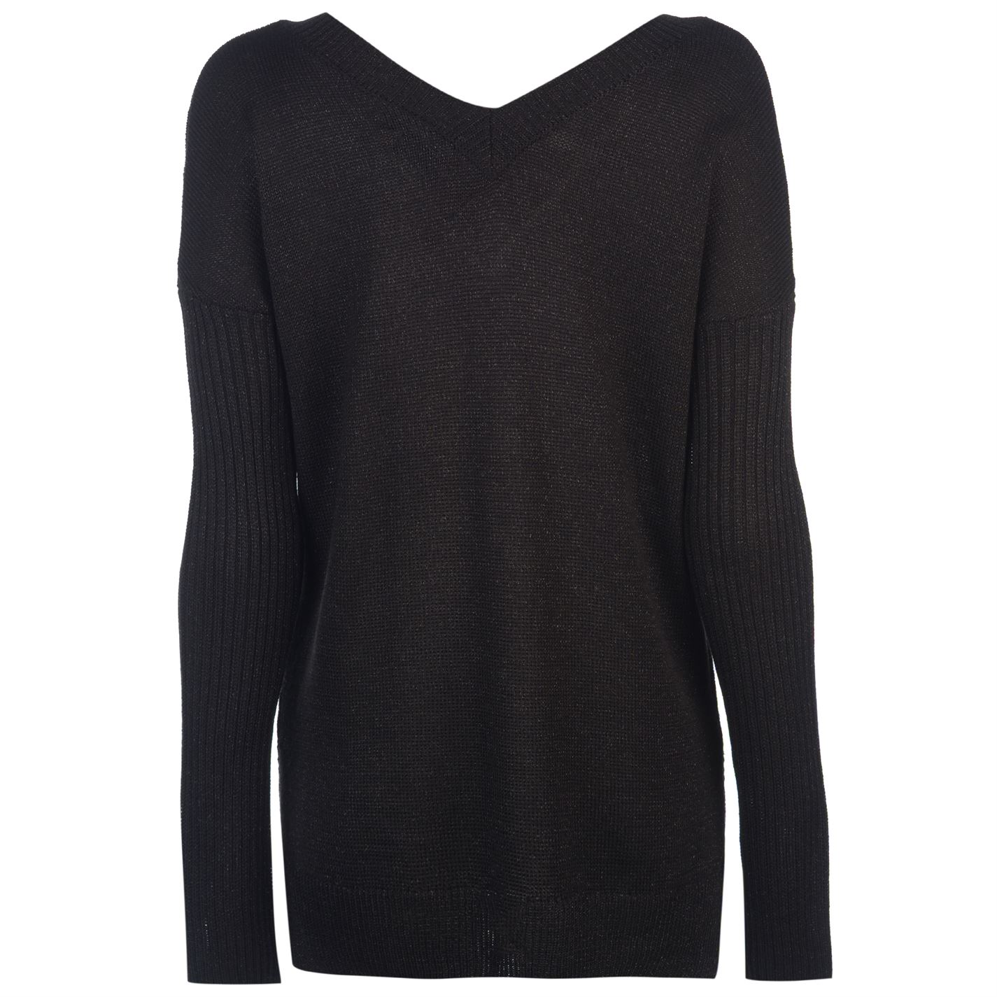 Firetrap V Neck Knitted Pointelle Jumper dama