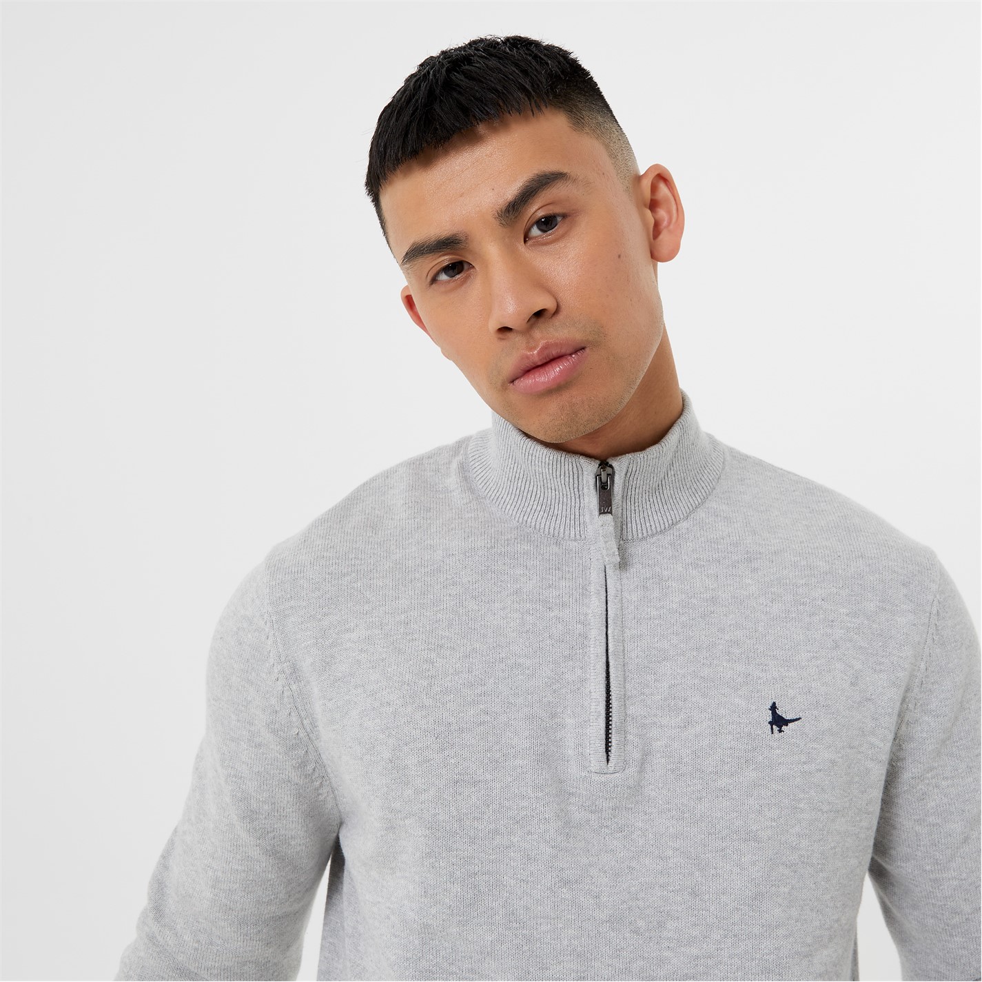Jack Wills Funnel Neck Half Zip Jumper