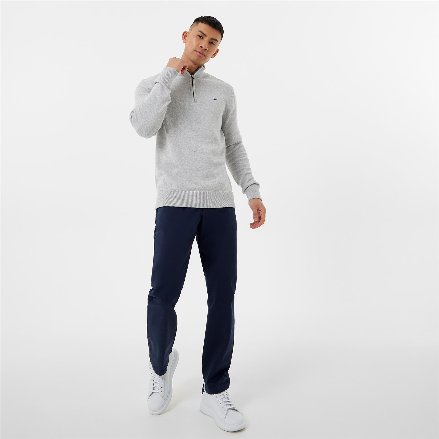 Jack Wills Funnel Neck Half Zip Jumper