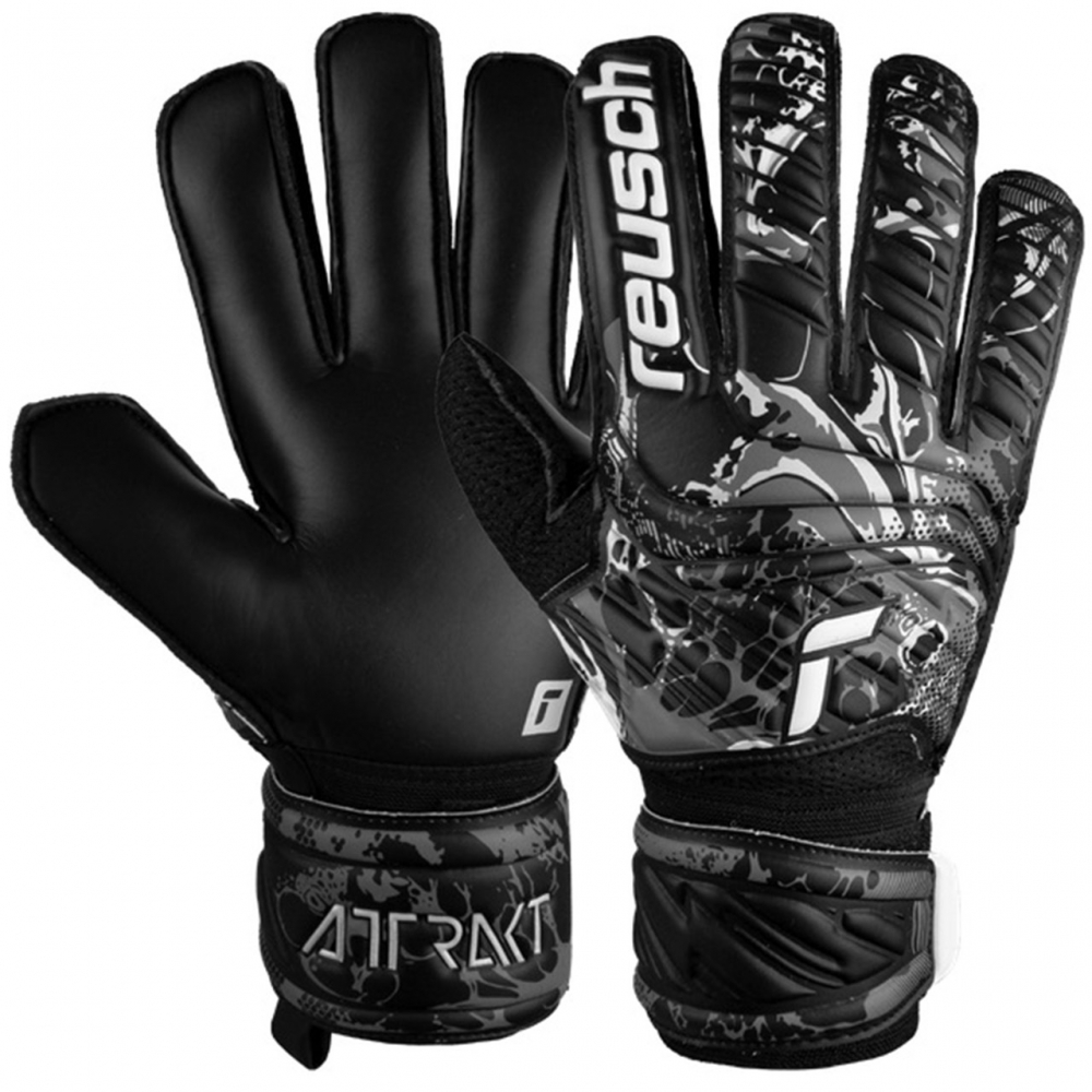 Rekawice bramkarskie Reusch Attrakt Solid czarne 5370515 7700