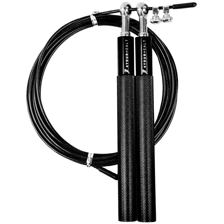 Jumping rope 4yourhealth metal boxing, bearing 3 m crossfit black 78