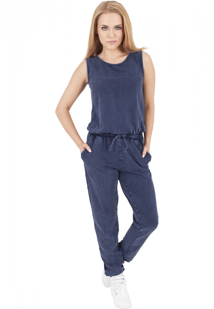 Denim Jersey Sleeveless Jumpsuit dama Urban Classics