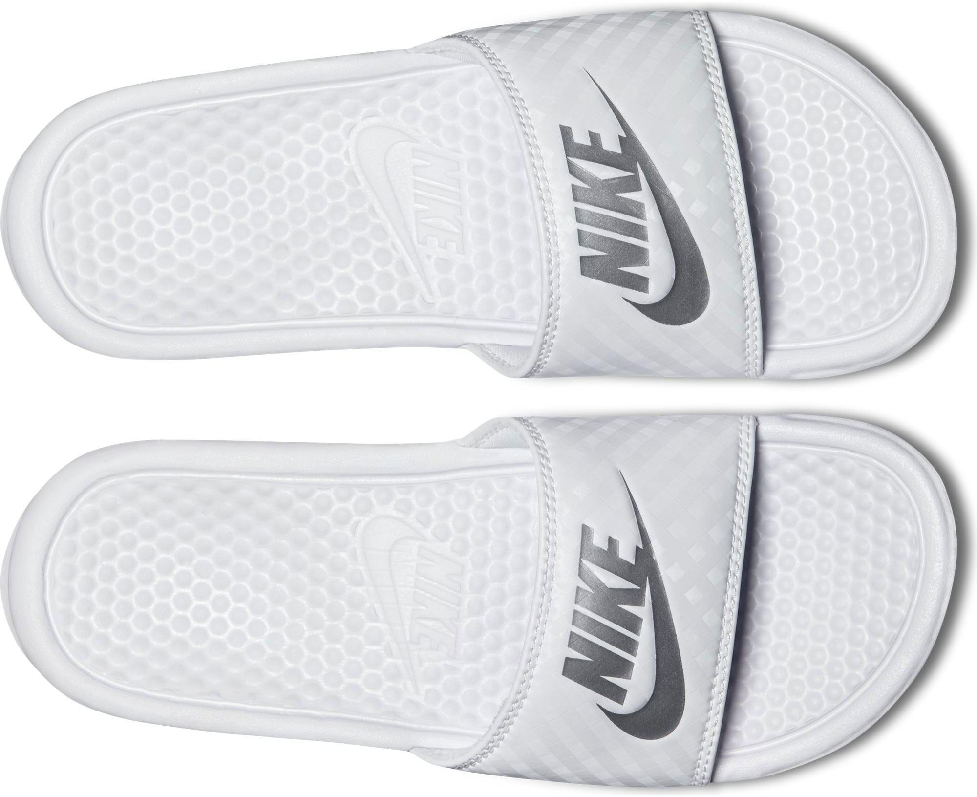 Papuci albi Nike Benassi Jdi 343881-102 Femei