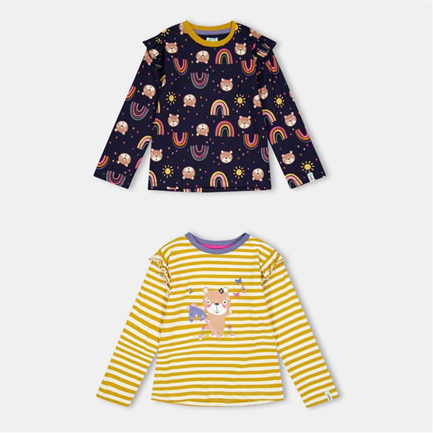 Lilly and Sid Rnbow Tops 2Pk Jn99