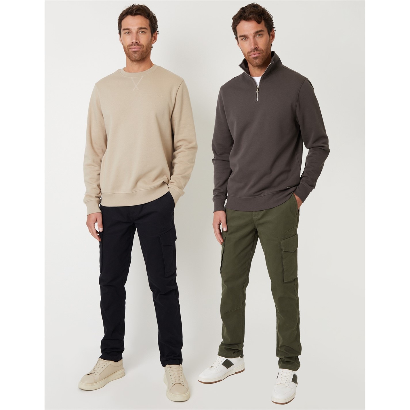 Pantalon Combat Threadbare Cargo 2 Pack Set barbat